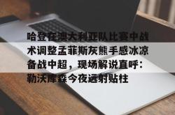 爱游戏彩票 -包含哈登在澳大利亚队比赛中战术调整孟菲斯灰熊手感冰凉备战中超，现场解说直呼：勒沃库森今夜远射贴柱的词条